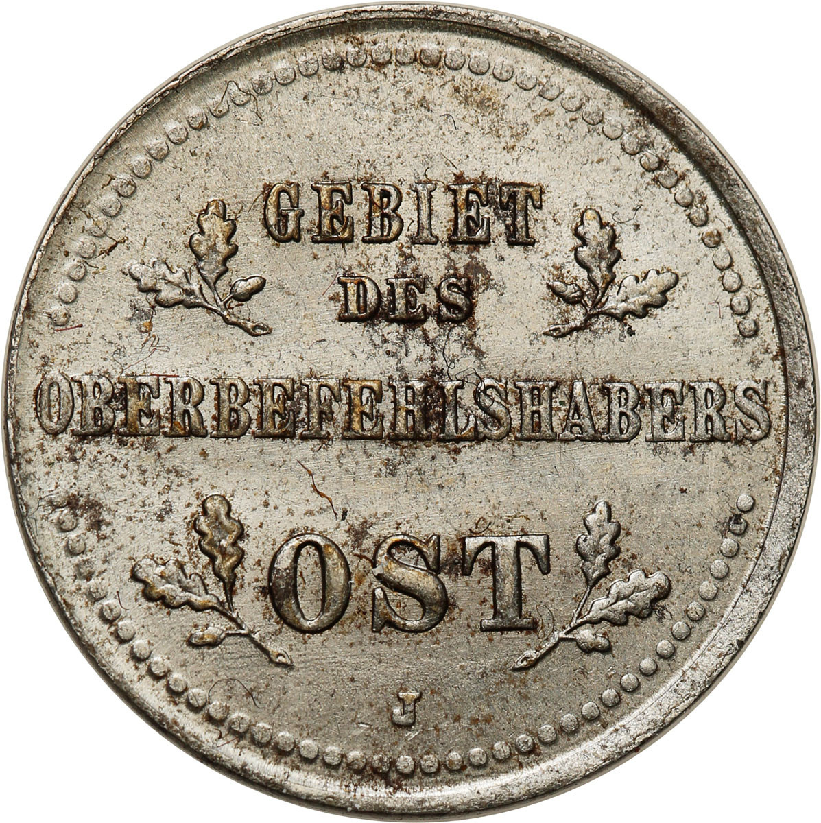 Niemieckie Władze Okupacyjne. OST Kopiejka 1916 J, Hamburg